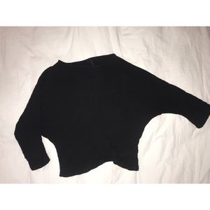 Black (slightly) cropped sweater